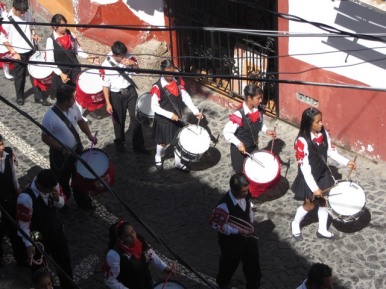 Flag Day celebration, Taxco de Alarcon, Mexico